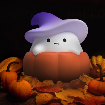 Halloween Pumpkin Ghost Silicone Tap Light