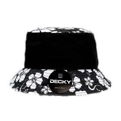 Decky Relaxed Floral Brim Bucket Hat