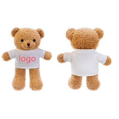 30cm Plush Teddy Bear with T-Shirt