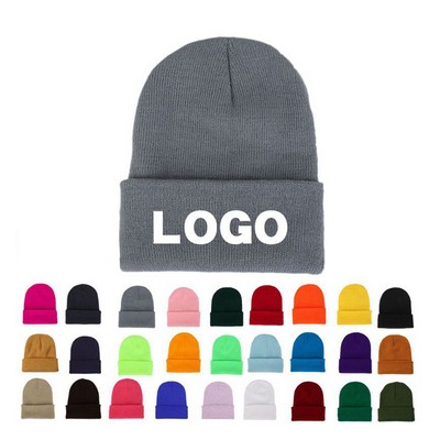 Custom Embroidered Printed Knit Hat