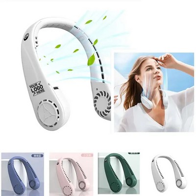 Portable 360-Degree Bladeless Neck Fan with Hand-Free Design