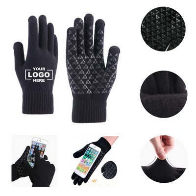 Anti-Slip Touchscreen Gloves with 3-Finger Touch