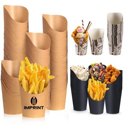 12Oz Disposable Kraft Paper French Fry Cups