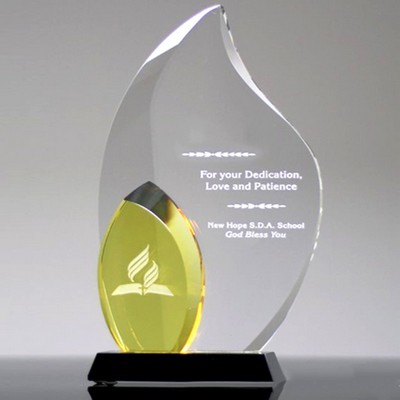 8" Personalized Crystal Award Trophy