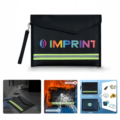 11.7-inch Fireproof Document Bag with Reflective Strip