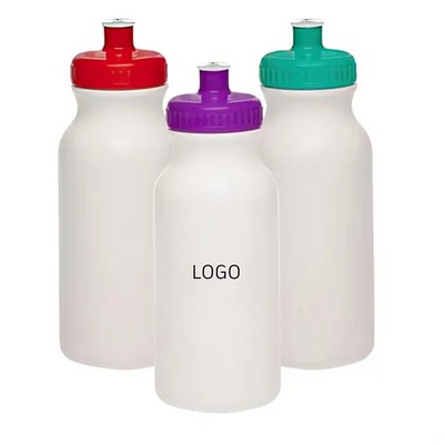 20oz White Plastic Water Bottles