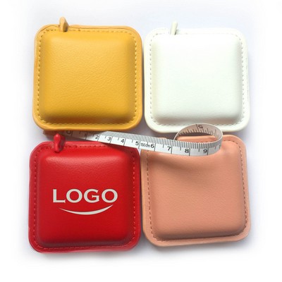 Square PU Leather Tape Measure