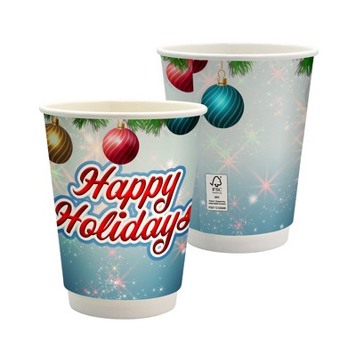 12 oz. Holiday Full Color Paper Cup