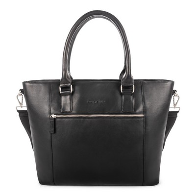 Bugatti Colombian Leather Ladies Tote-Black