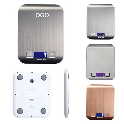 Compact Digital Kitchen Scale With Two Aaa Batteries