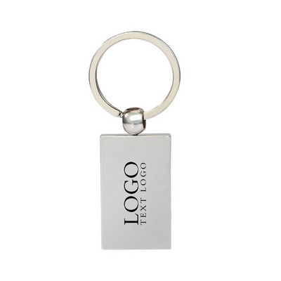 Reflection Flat Metal Keychain