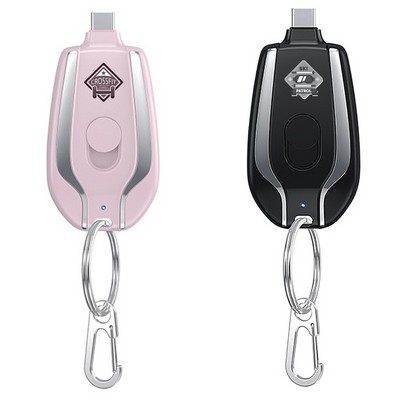 Mini Keychain Power Bank for iPhone 1500mAh