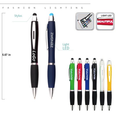 Stylus Light Up Logo Ballpoint Pen