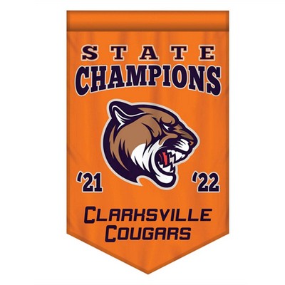 Championship Banner Double Sided V-Cut