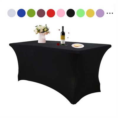 6ft Tablecloth Rectangular Spandex Table Cloth Fitted Cover