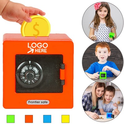 Mini Safe Piggy Bank With Combination Lock