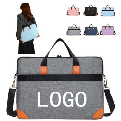 Oxford Laptop Sleeve Carrying Bag With Shoulder Strap