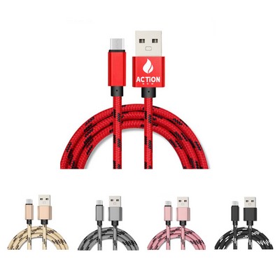 Tiger Stripe USB Fast Charge Data Cable