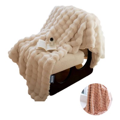 Super Comfort Oversized Warm Thick Bubble Double Sided Plush