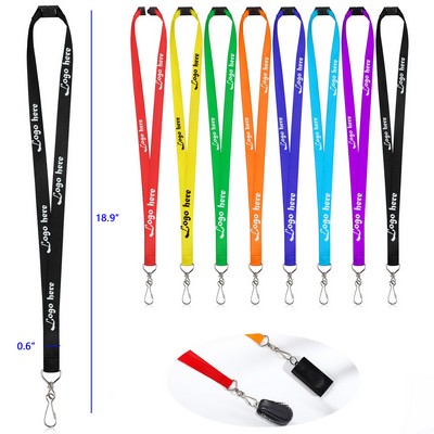 0.6 Inches Breakaway Polyester Lanyard for Id Badge