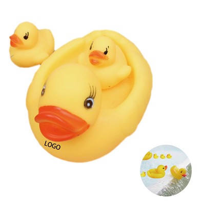 4 Pcs Rubber Duck Bath Duck Toy