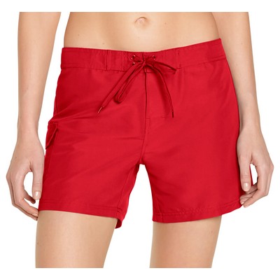 Wet Effect® Women's Cargo Board Short - Red