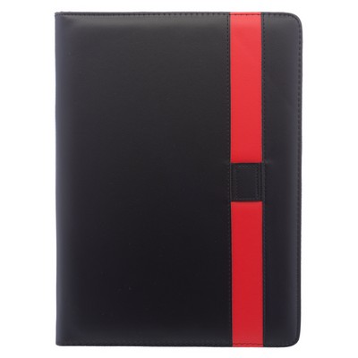 Color Block Black Leather Portfolios