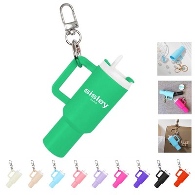 Mini Tumbler Keychain Storage Cup