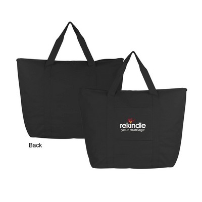 600D Polyester Jumbo Insulated Cooler Tote