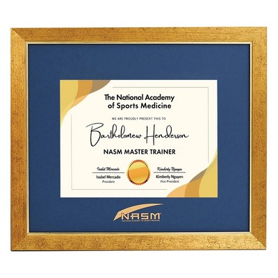 Custom Gold Leaf Diploma Frame