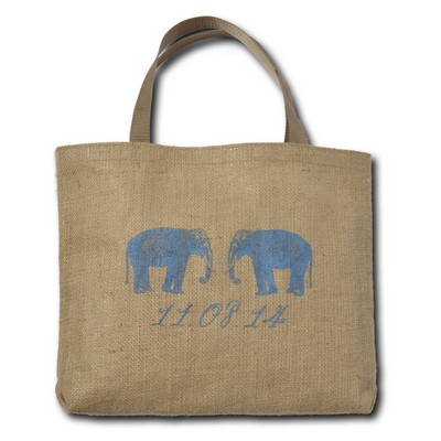 Alpine Laminated Jute/Burlap Tote Bag