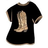 Cowboy Boots T-Shirt Lapel Pin