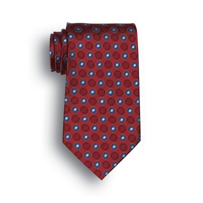 Discontinued - Red Ellison Bay Woven Silk Tie