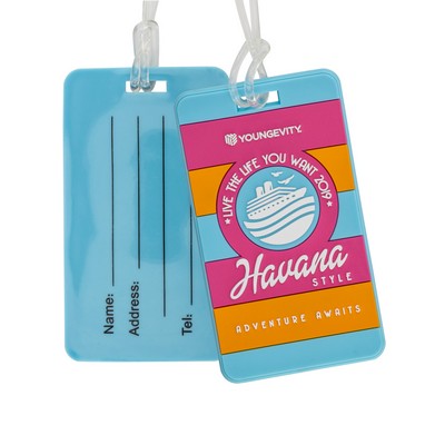 PVC Luggage Tags w/Write-On Back