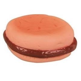 Rubber Hamburger Dog Toy