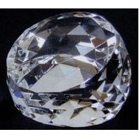 Optic Crystal Faceted Dome Award (4"x2¾")