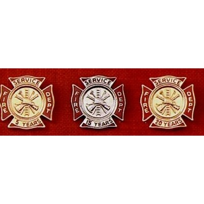 Fire Fighter Years of Service Lapel Pin (All Years)