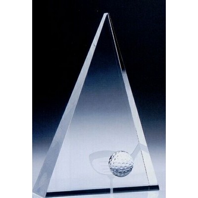 Small Crystal Golf Triangle Award