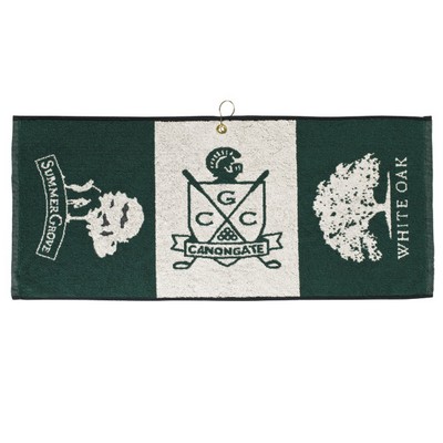 Jacquard Velour Golf Towel (16"x40" Woven)