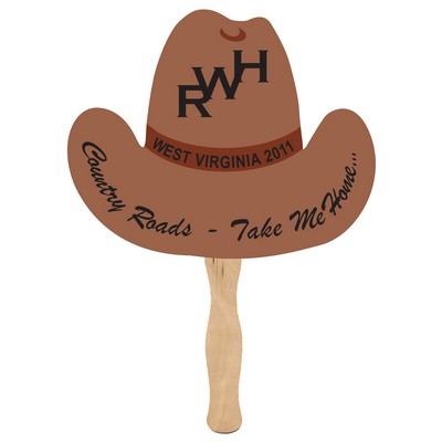 Single Side Cowboy Hat Shaped Fan