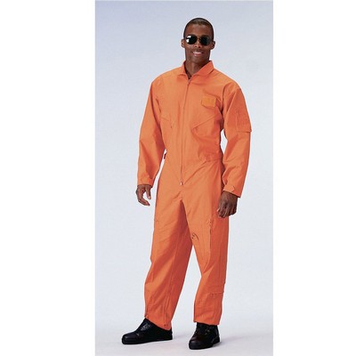 Adult Orange Long Sleeve Flightsuit (S to XL)