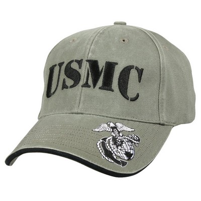 Vintage Olive Drab USMC Low Profile Cap