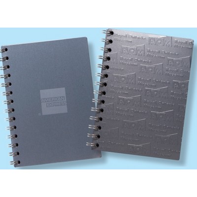 Aluminum Spiral Journal - Metal Front & Back Covers (5"x7")