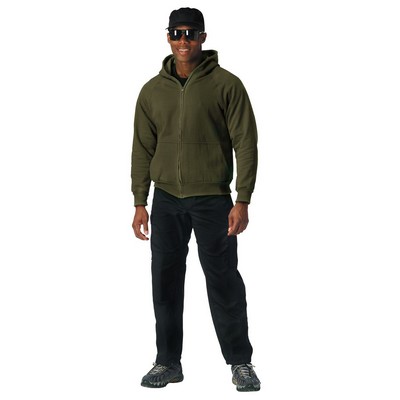 Thermal Lined Zipper Hooded Sweatshirt (2XL, 3XL)