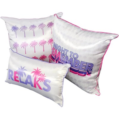 Dye Sublimation Bridal Satin Throw Pillow