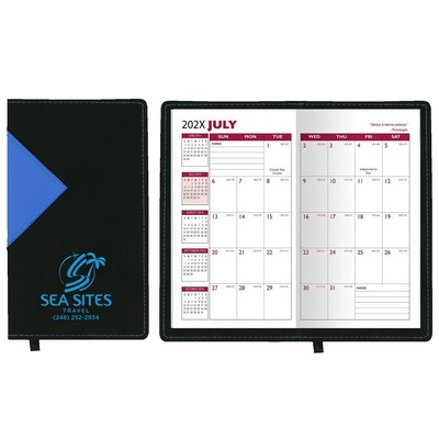 Keystone Series Soft Cover 2 Tone Vinyl Academic Planner / 2 Color