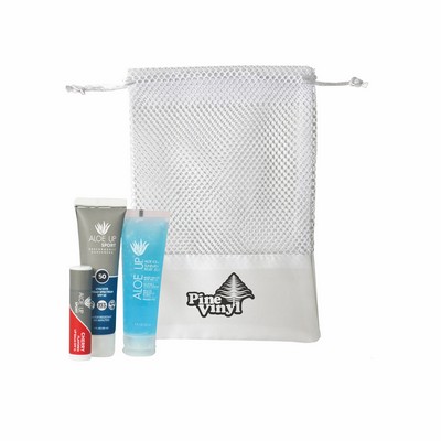 Aloe Up Small Mesh Bag with Sport Sunscreen