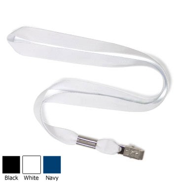 5/8" Organic Cotton Lanyard w/ Bulldog Clip (Blank)