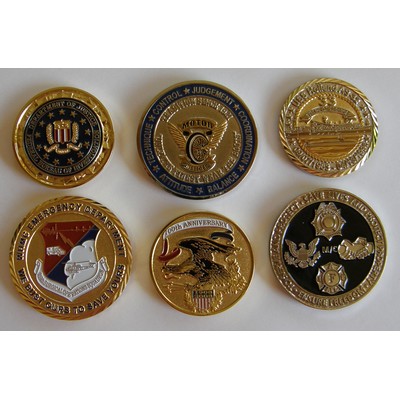 2.5" Custom Die Struck Iron Challenge Coin