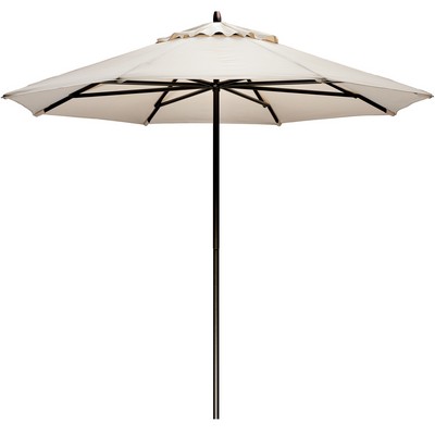 US Made 9 Foot Commercial Market Umbrella w/Powder Coated Aluminum Frame